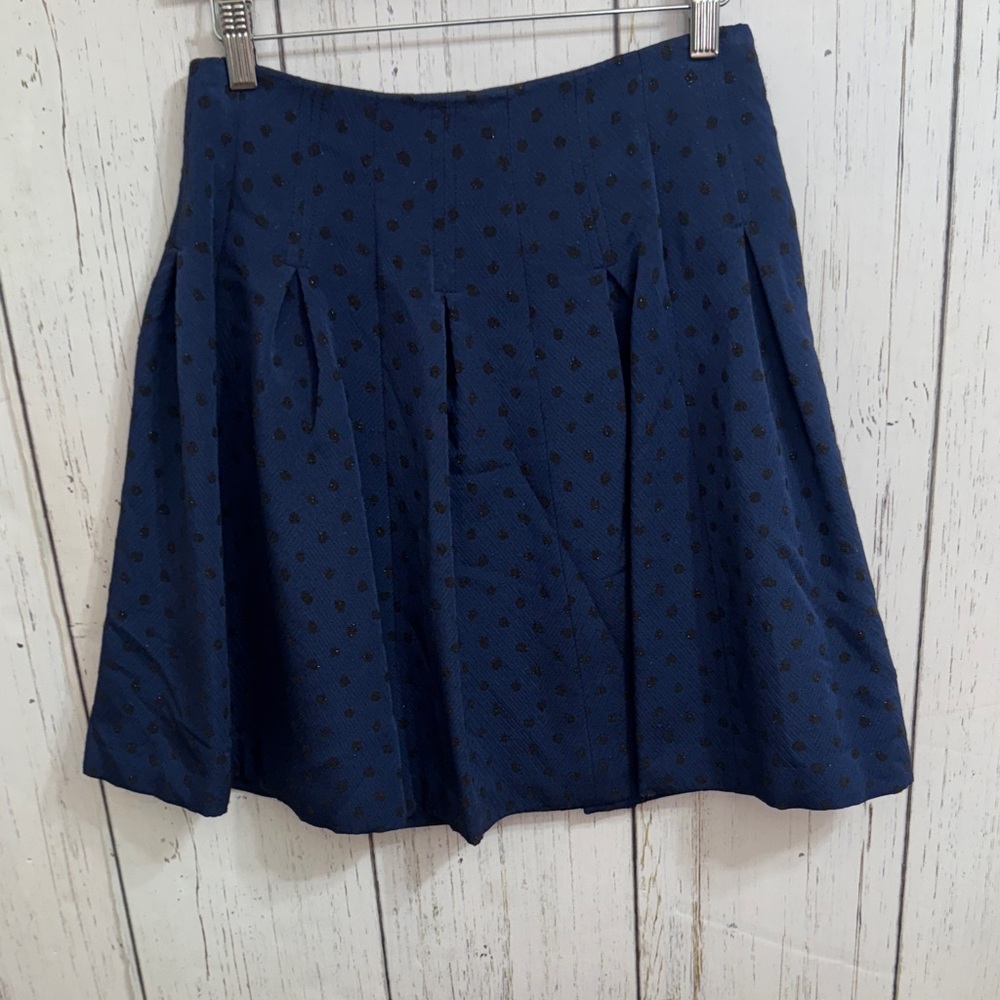 Sara Berman Polka Dot Pleated Skirt